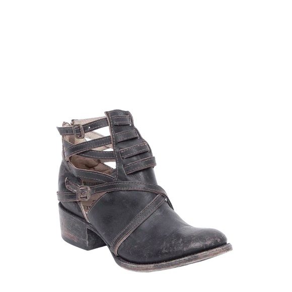 freebird Shoes - SOLD Freebird Stair Distressed Leather Ankle Booties